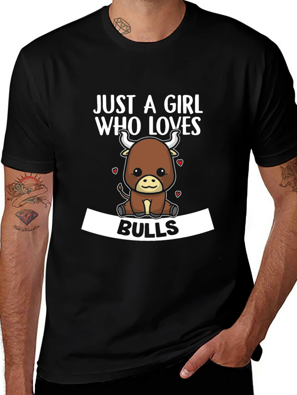 Just A Girl Who Loves Bulls T-Shirt