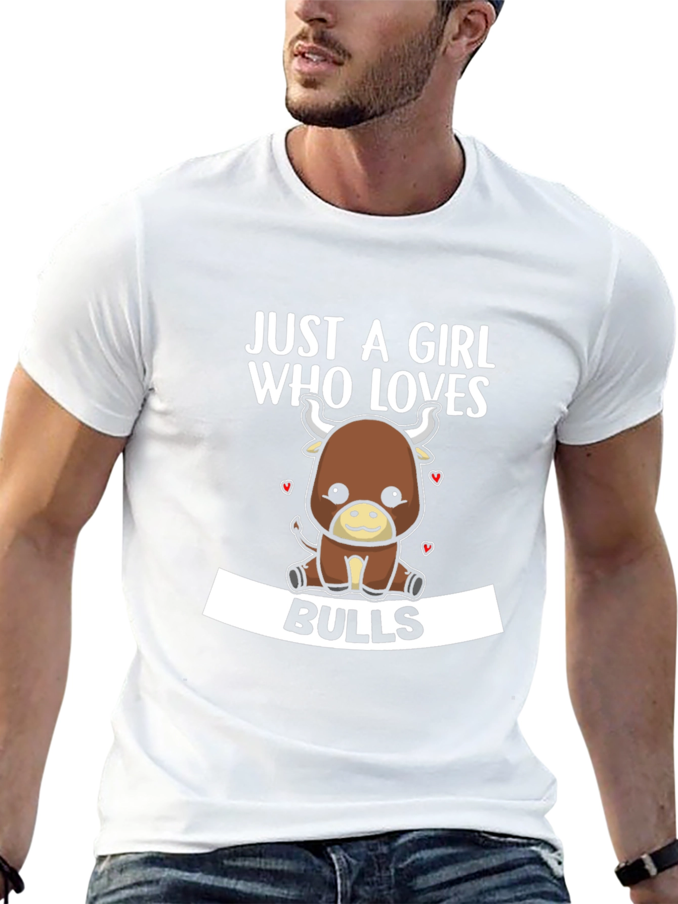 Just A Girl Who Loves Bulls T-Shirt