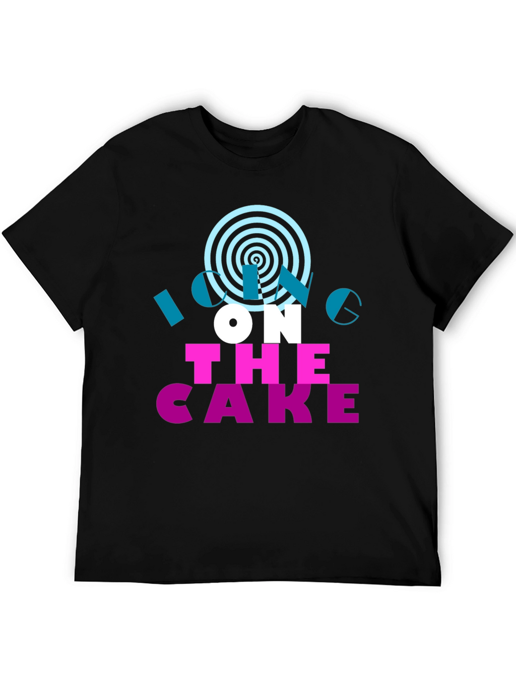 Icing On The Cake Black Graphic Tee