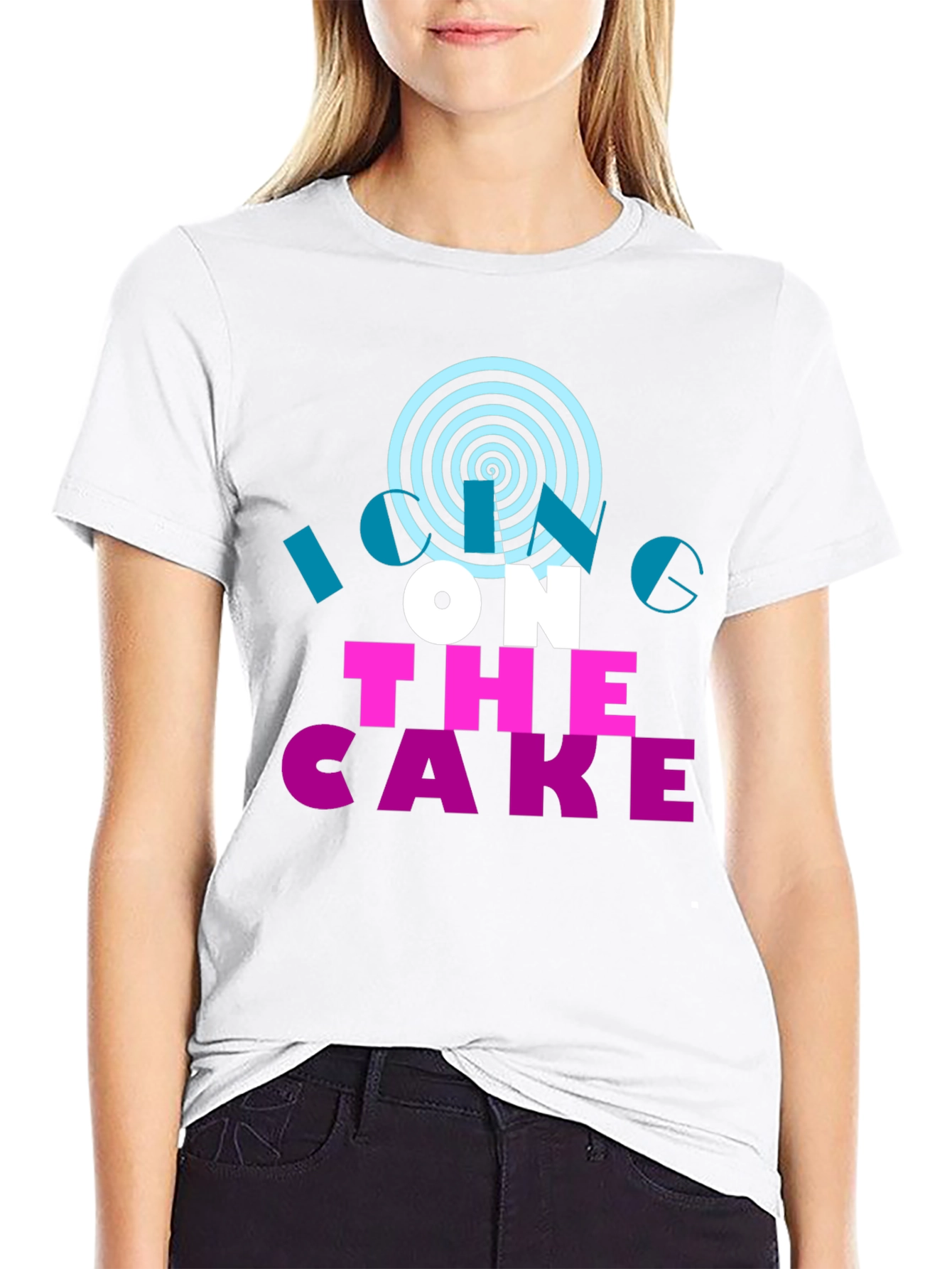 Icing On The Cake Black Graphic Tee