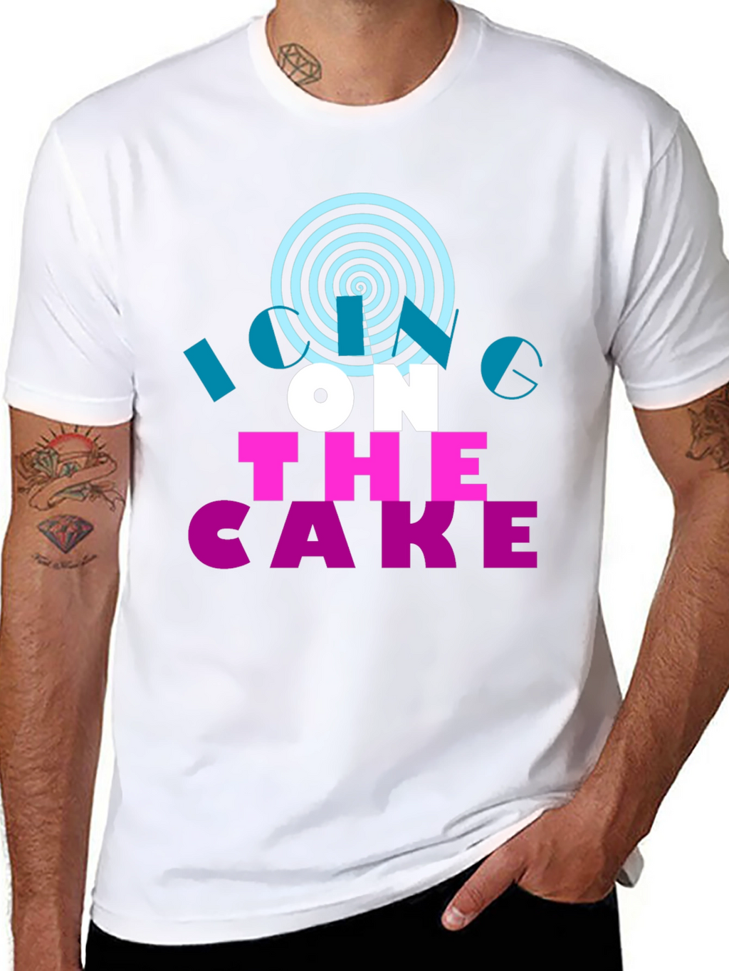 Icing On The Cake Black Graphic Tee