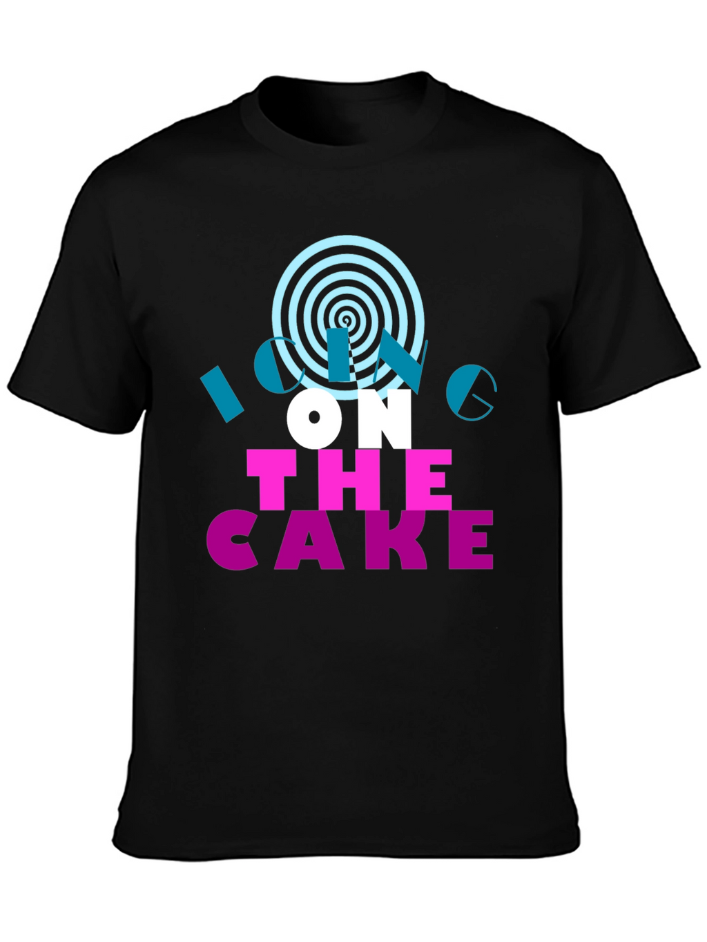 Icing On The Cake Black Graphic Tee