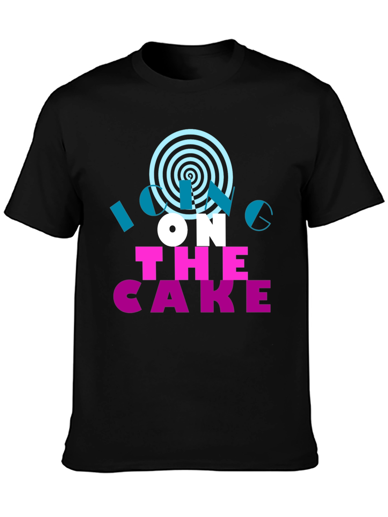 Icing On The Cake Black Graphic Tee