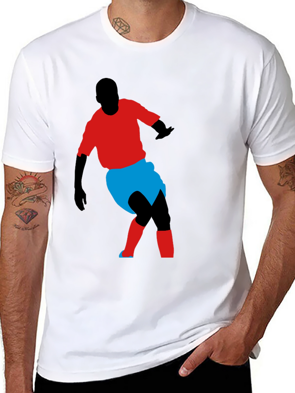 Soccer Player Graphic Tee - Stylish Comfort