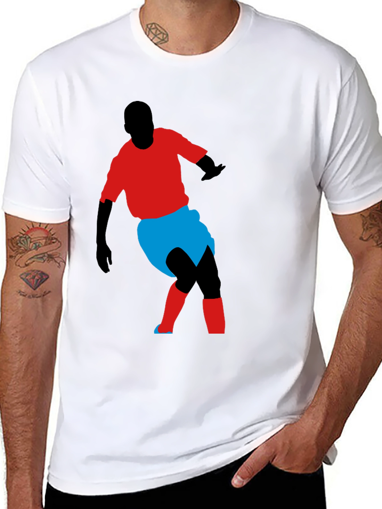 Soccer Player Graphic Tee - Stylish Comfort