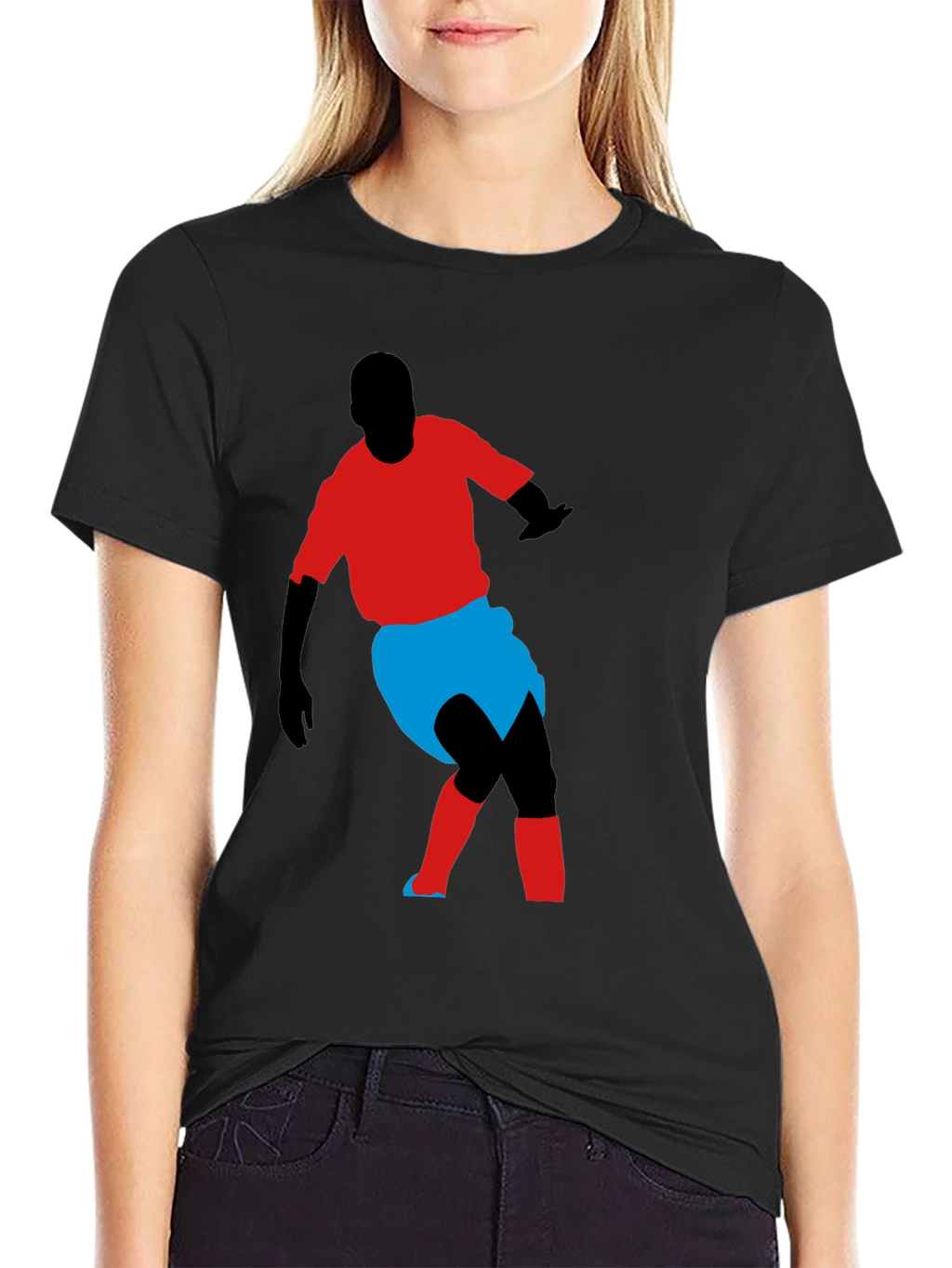Soccer Player Graphic Tee - Stylish Comfort