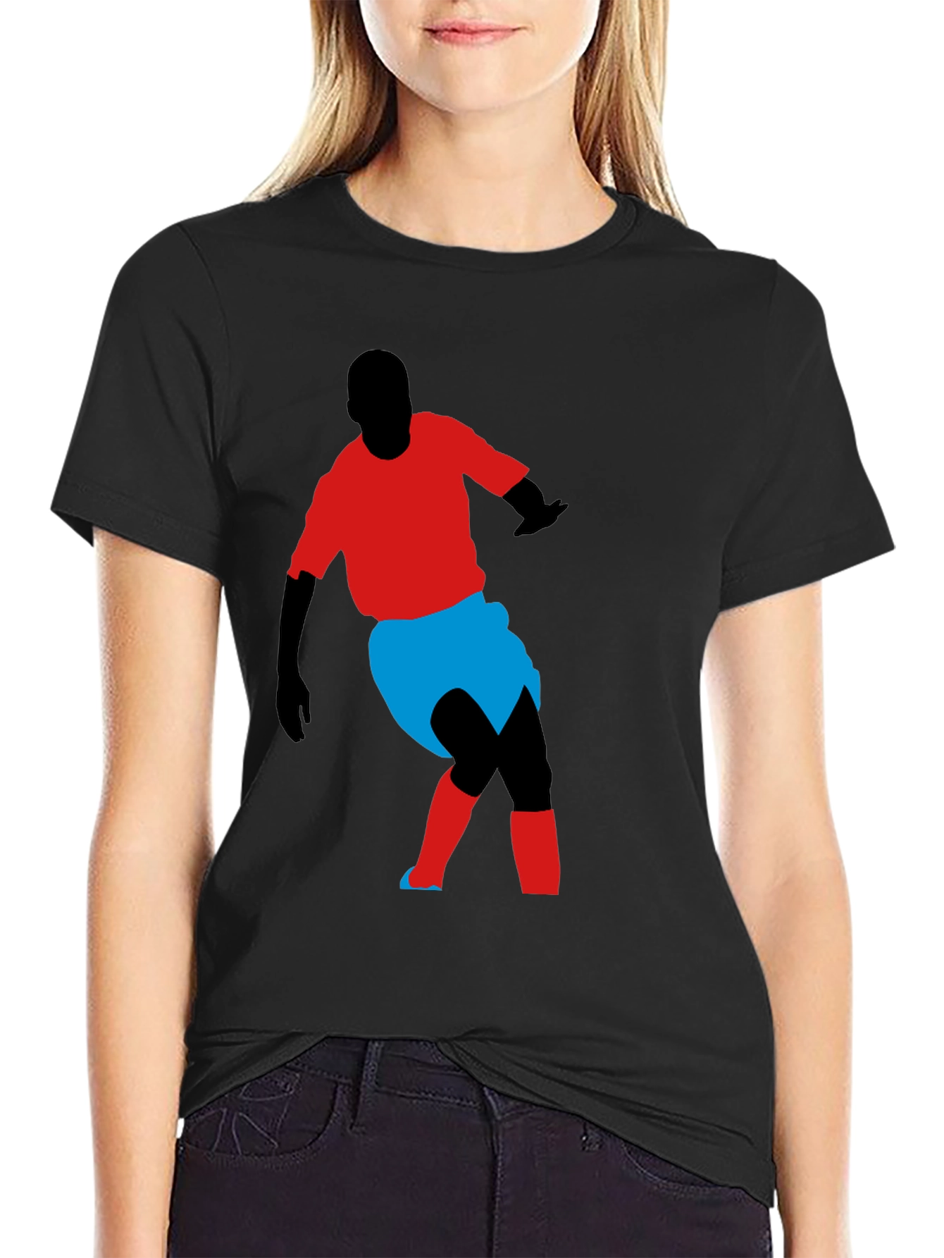 Soccer Player Graphic Tee - Stylish Comfort