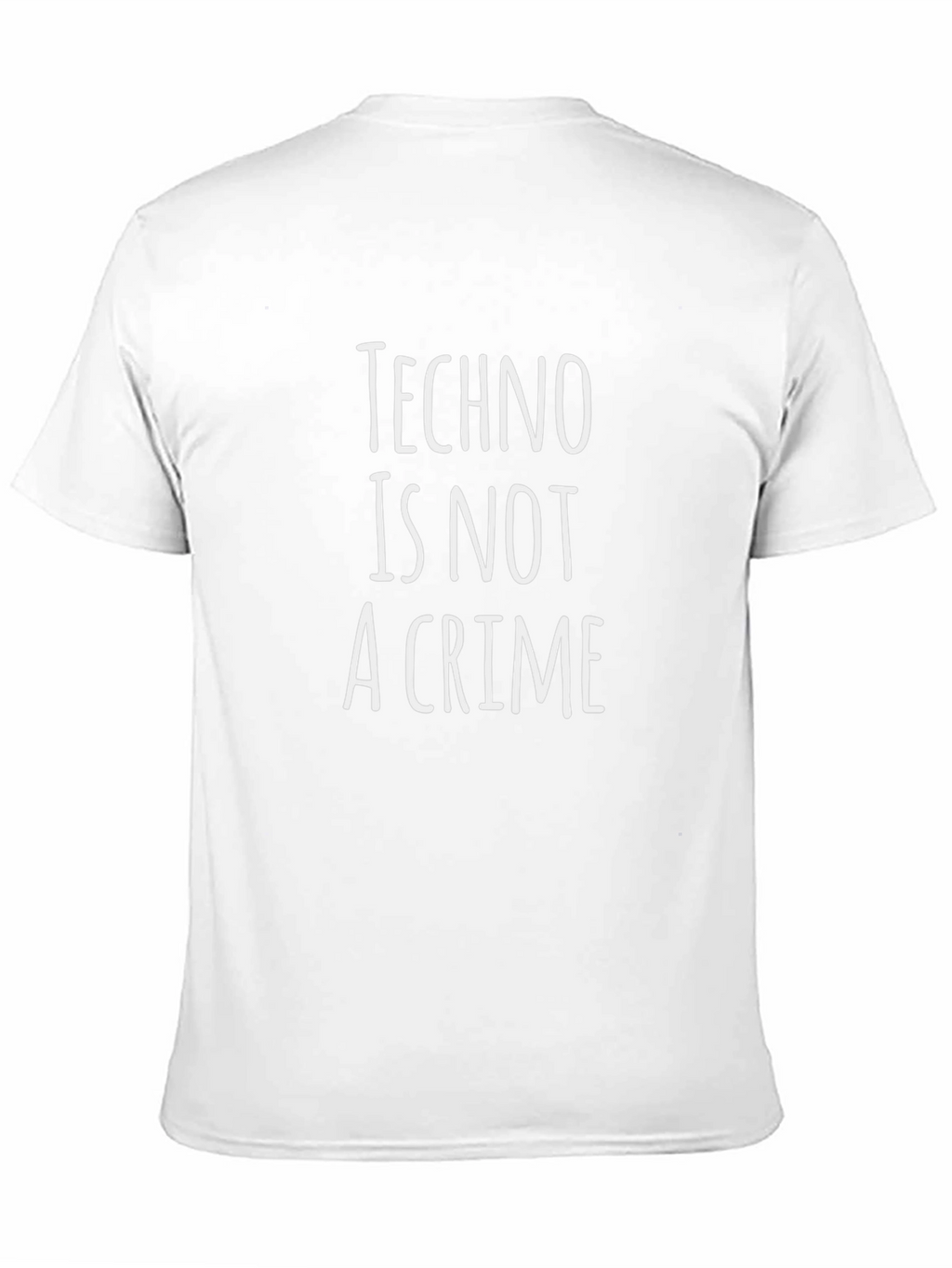 Techno is Not a Crime T-Shirt - Black