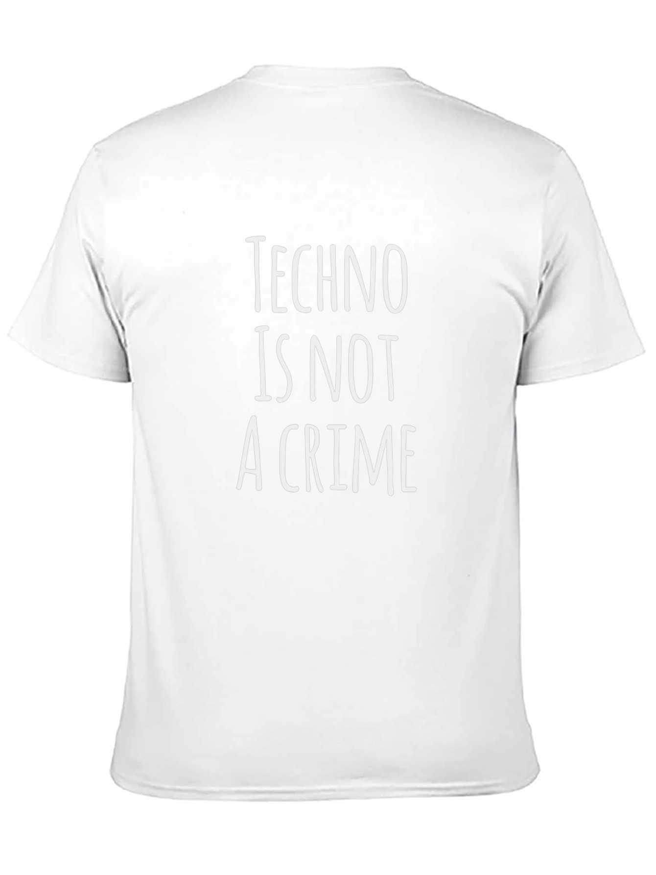 Techno is Not a Crime T-Shirt - Black