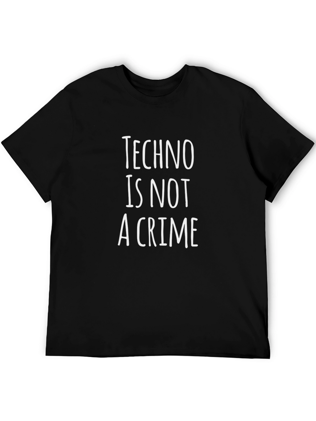 Techno is Not a Crime T-Shirt - Black