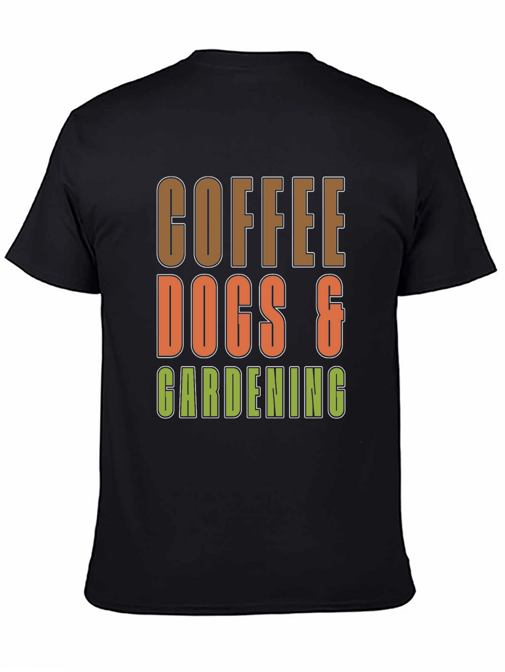Coffee Dogs & Gardening Graphic T-Shirt