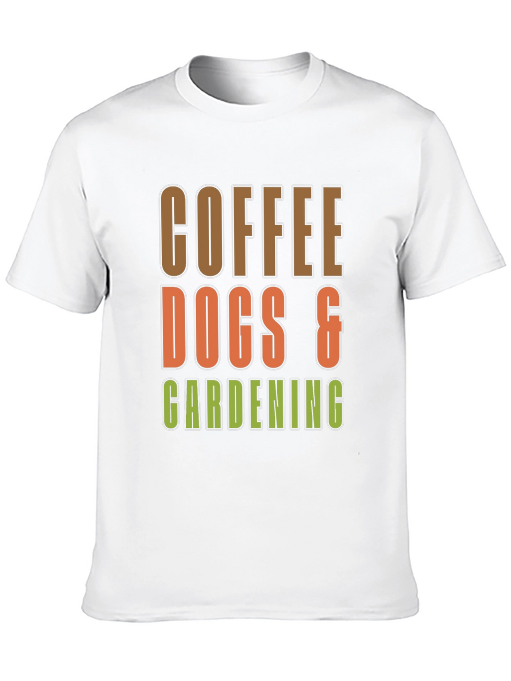 Coffee Dogs & Gardening Graphic T-Shirt