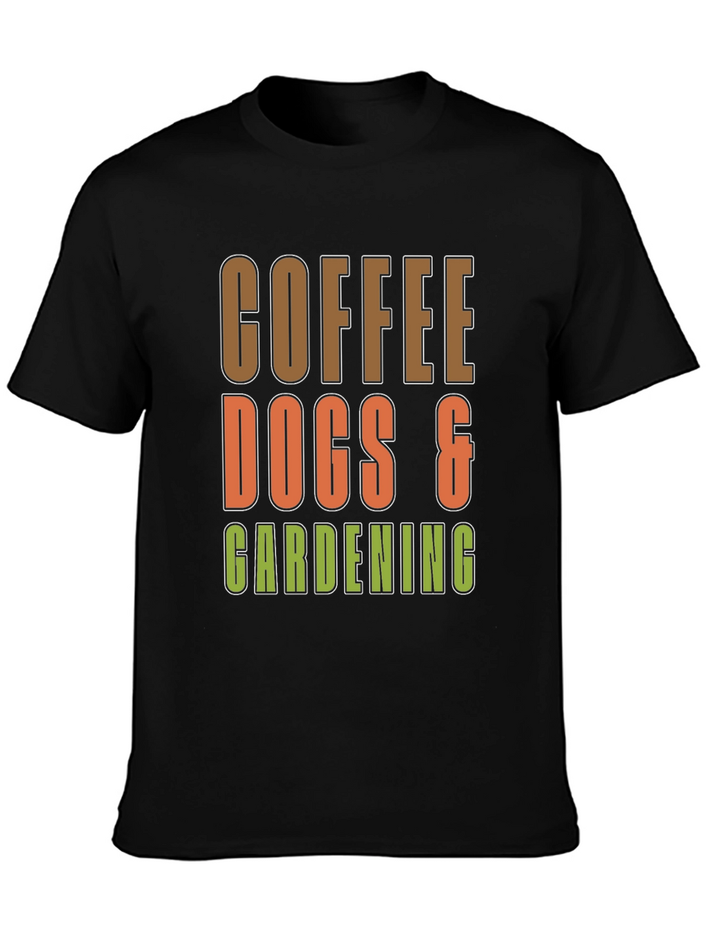 Coffee Dogs & Gardening Graphic T-Shirt