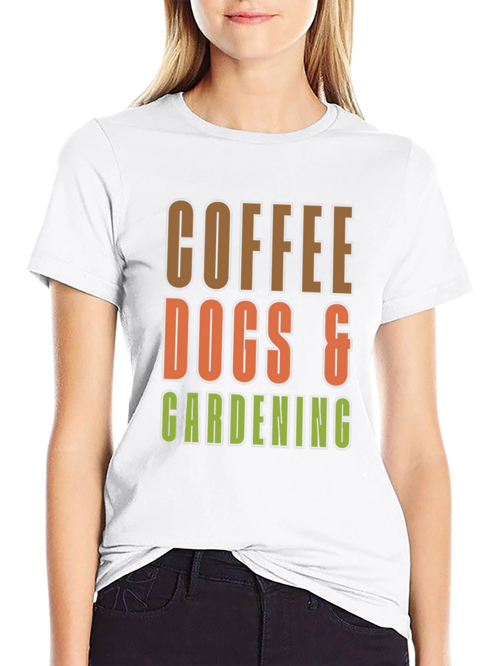 Coffee Dogs & Gardening Graphic T-Shirt