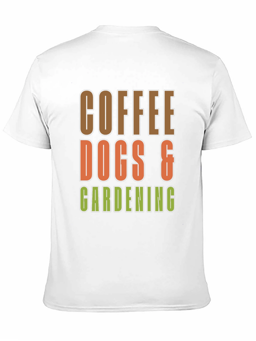 Coffee Dogs & Gardening Graphic T-Shirt