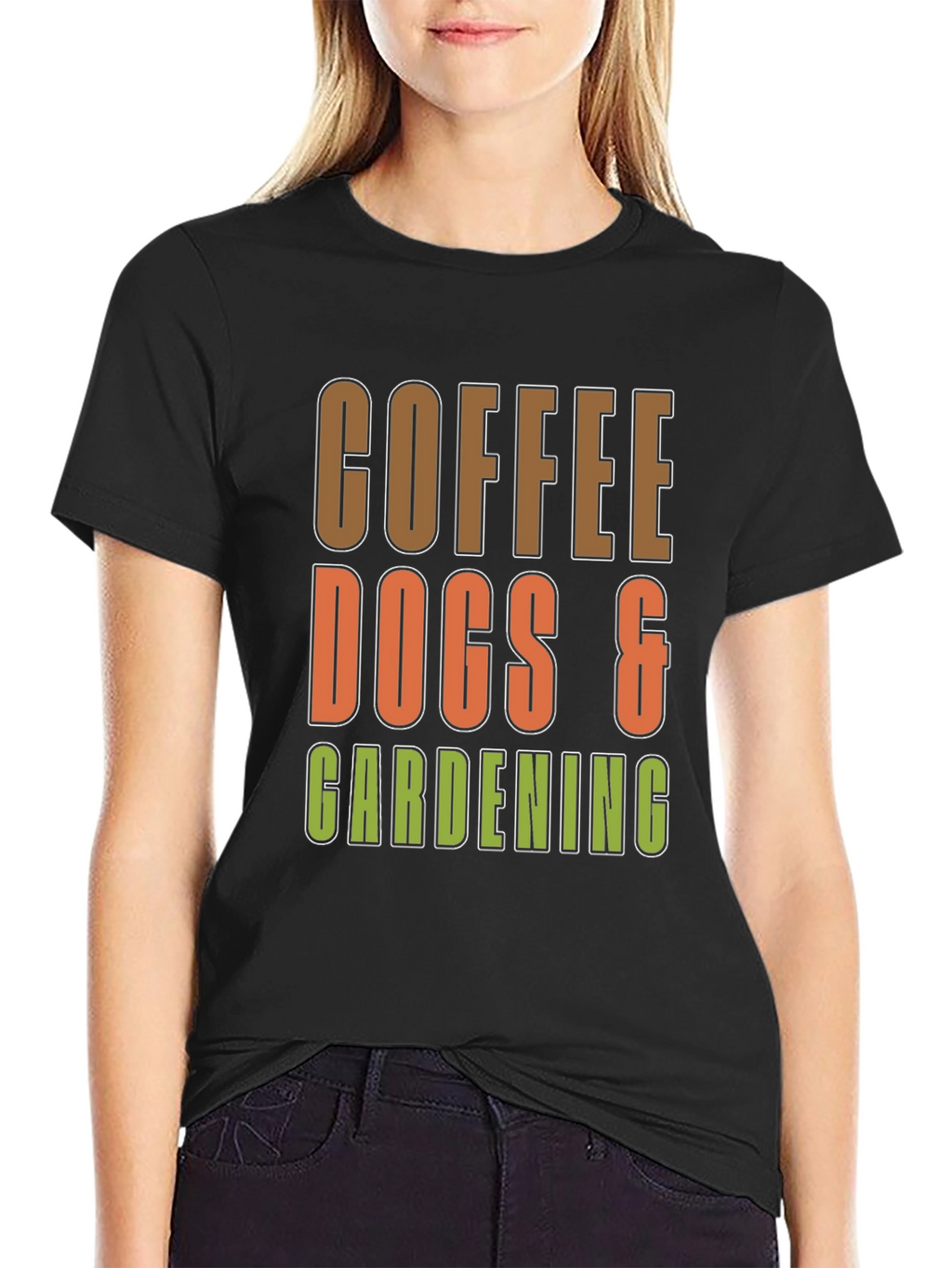 Coffee Dogs & Gardening Graphic T-Shirt