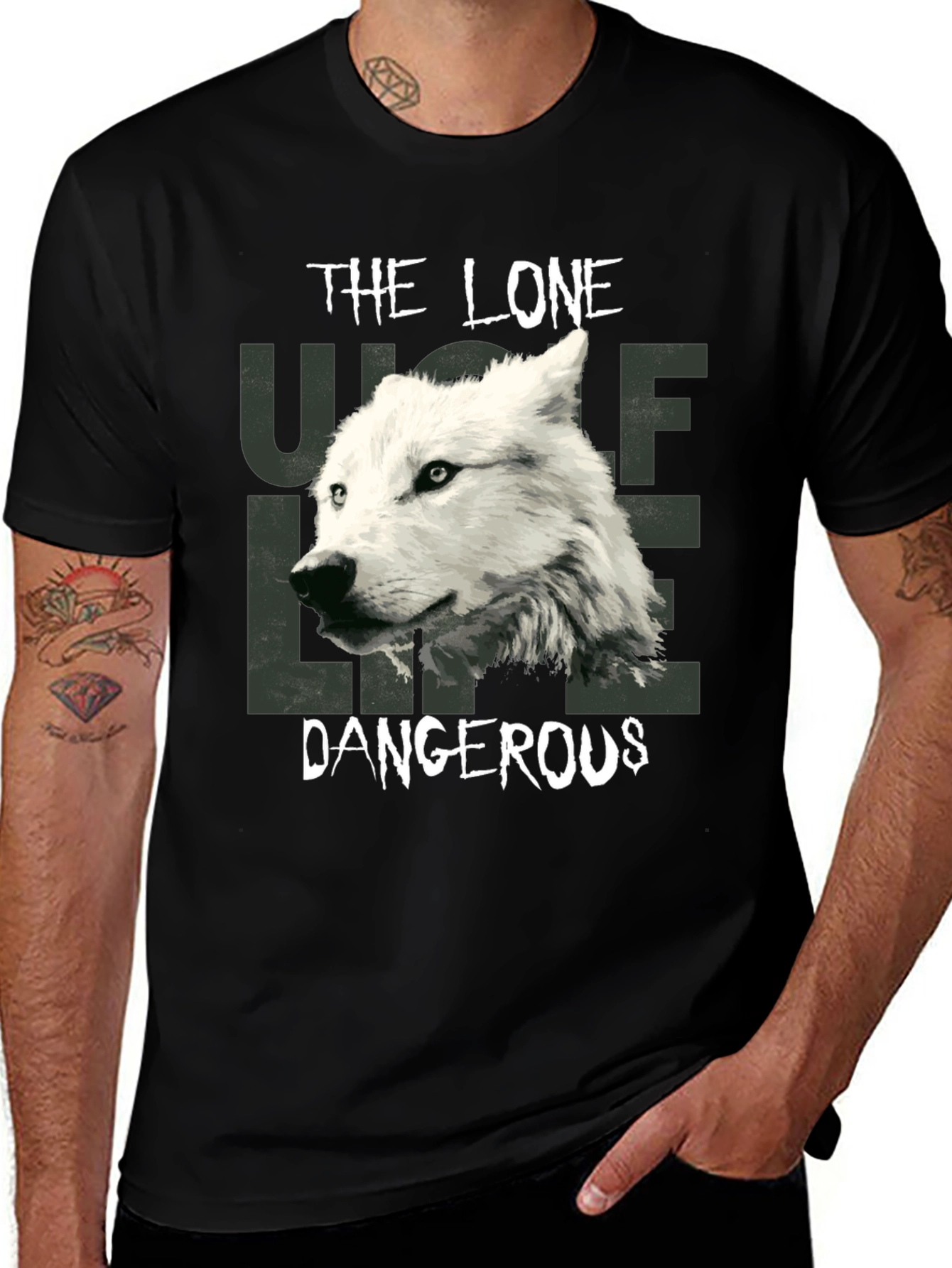 The Lone Wolf Dangerous Graphic T-Shirt