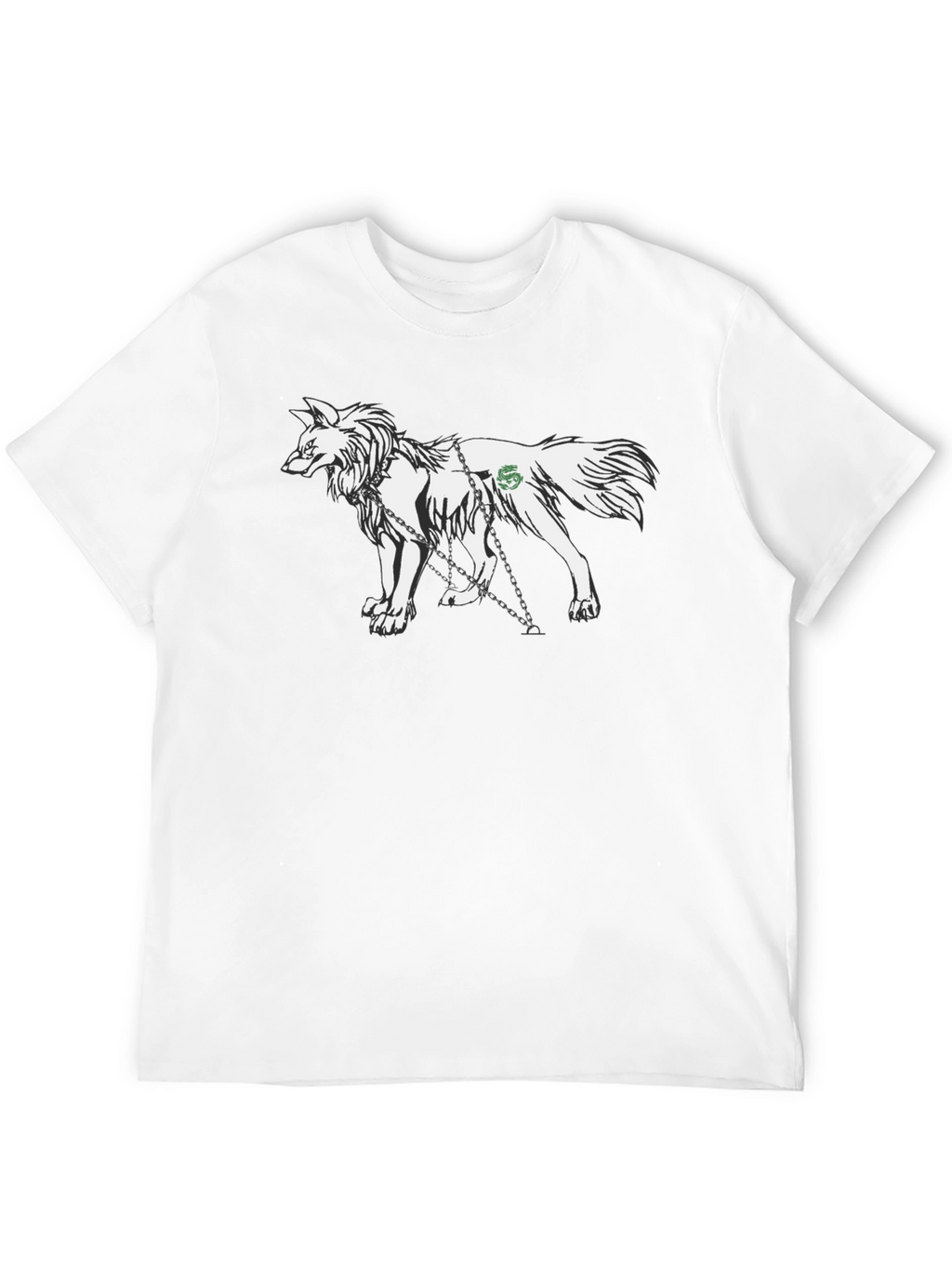 Wolf Graphic T-Shirt - Black Cotton Tee
