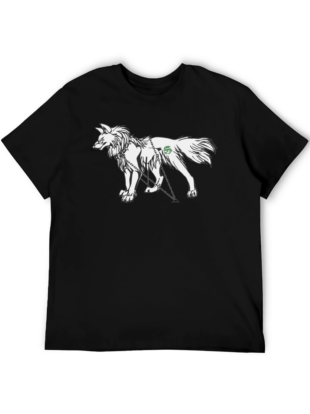 Wolf Graphic T-Shirt - Black Cotton Tee