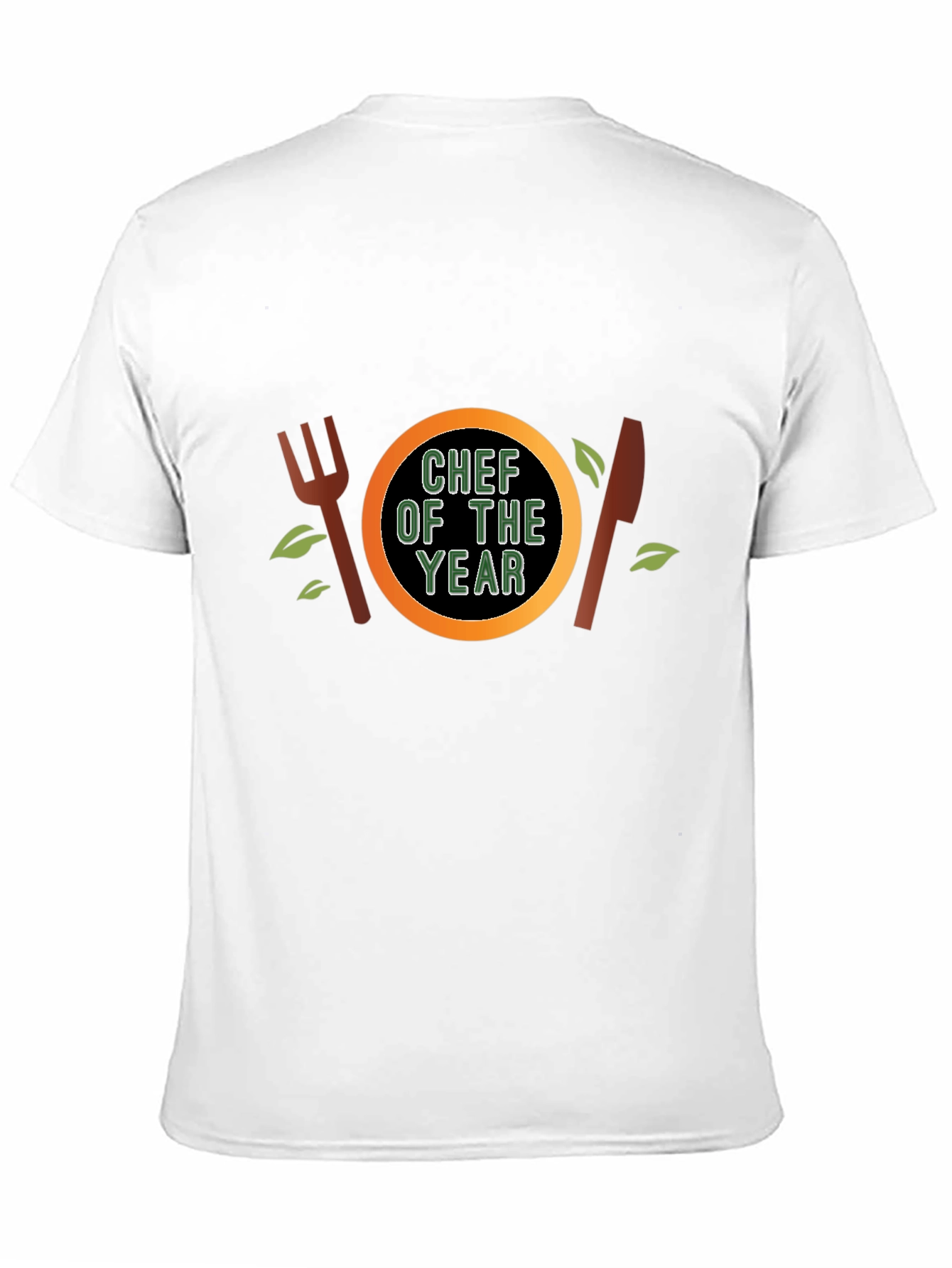 Chef of the Year T-Shirt - Black Crew Neck