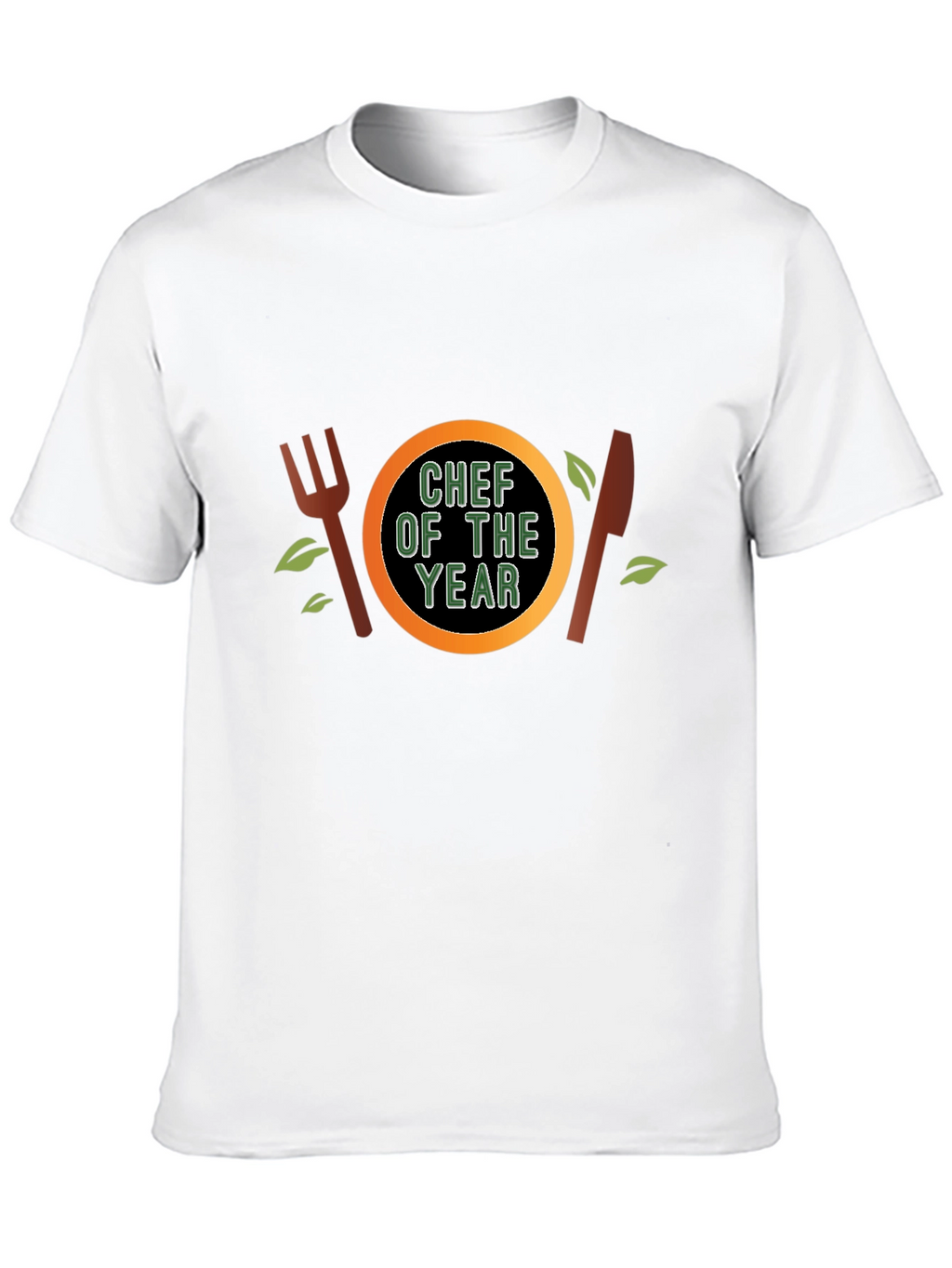 Chef of the Year T-Shirt - Black Crew Neck