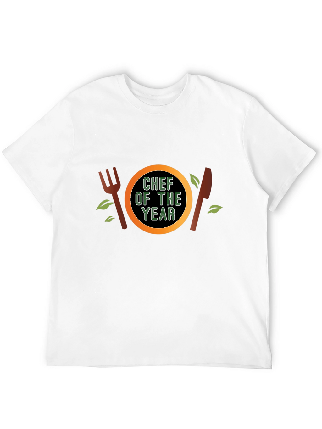 Chef of the Year T-Shirt - Black Crew Neck