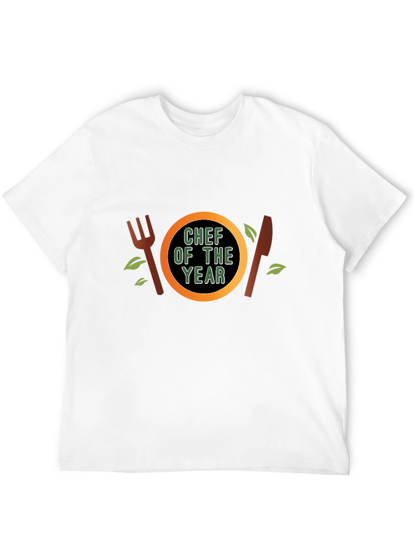 Chef of the Year T-Shirt - Black Crew Neck