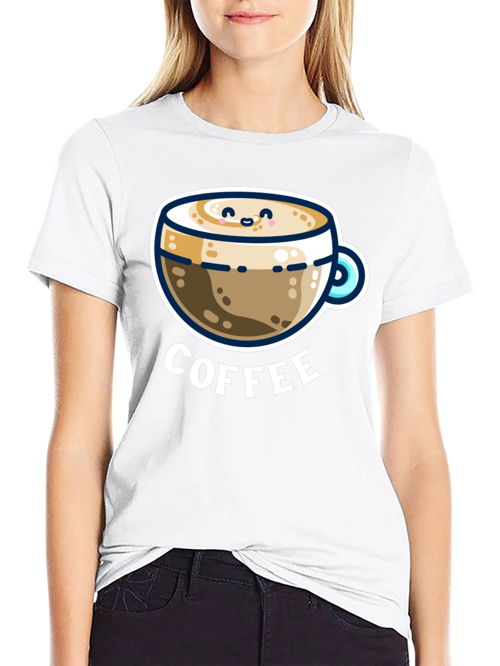 Cute Coffee Graphic Tee - Black Unisex T-Shirt