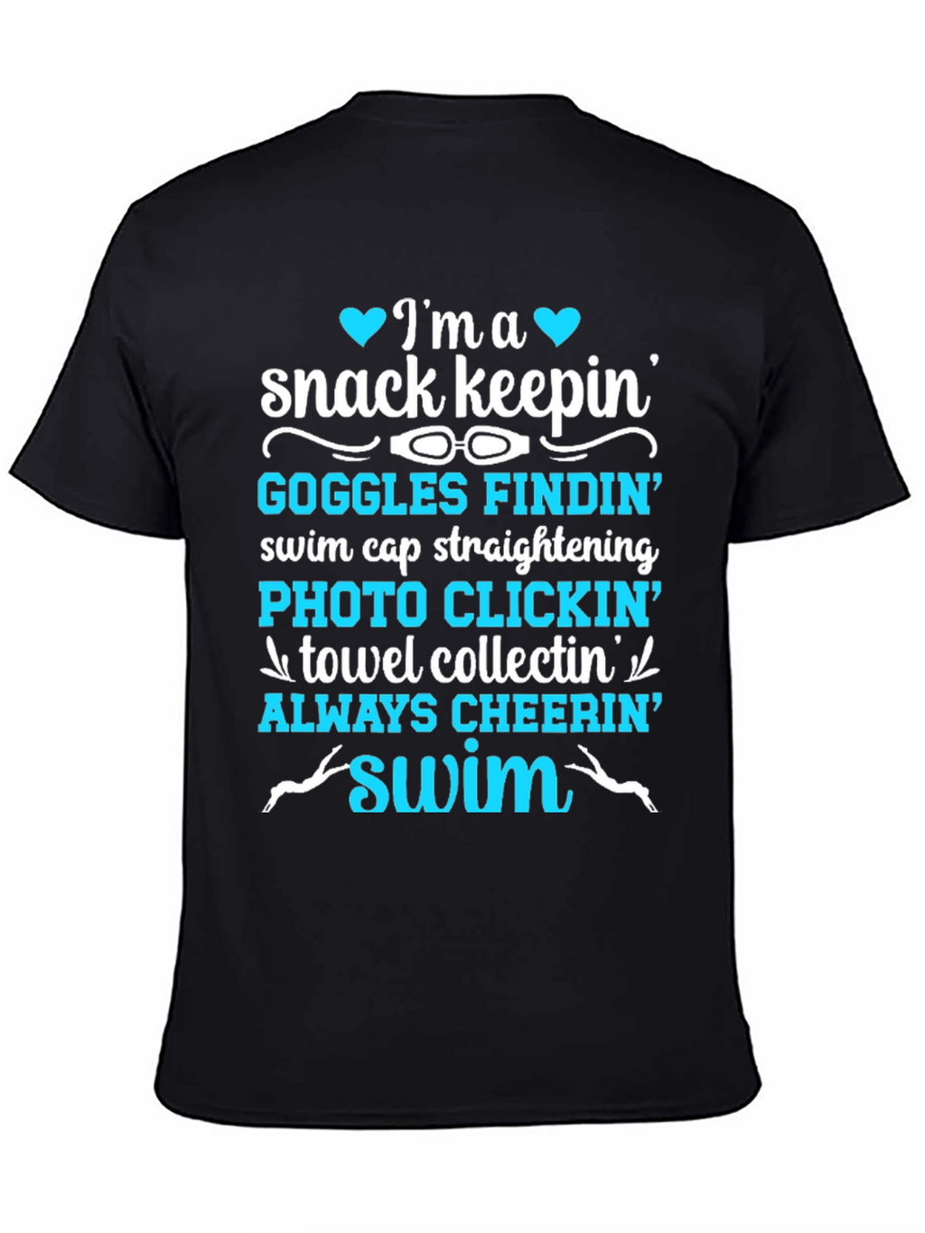 Swim Parent T-Shirt: Snack Keepin & Cheer Leader!