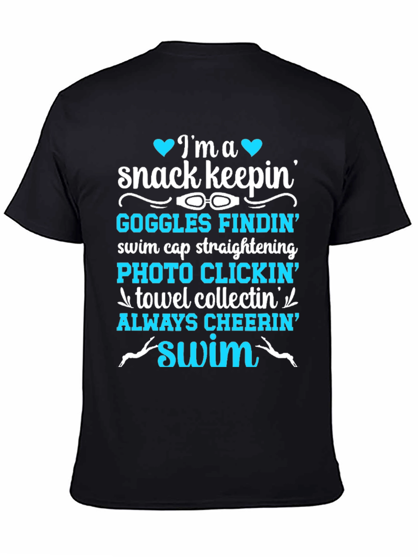 Swim Parent T-Shirt: Snack Keepin & Cheer Leader!