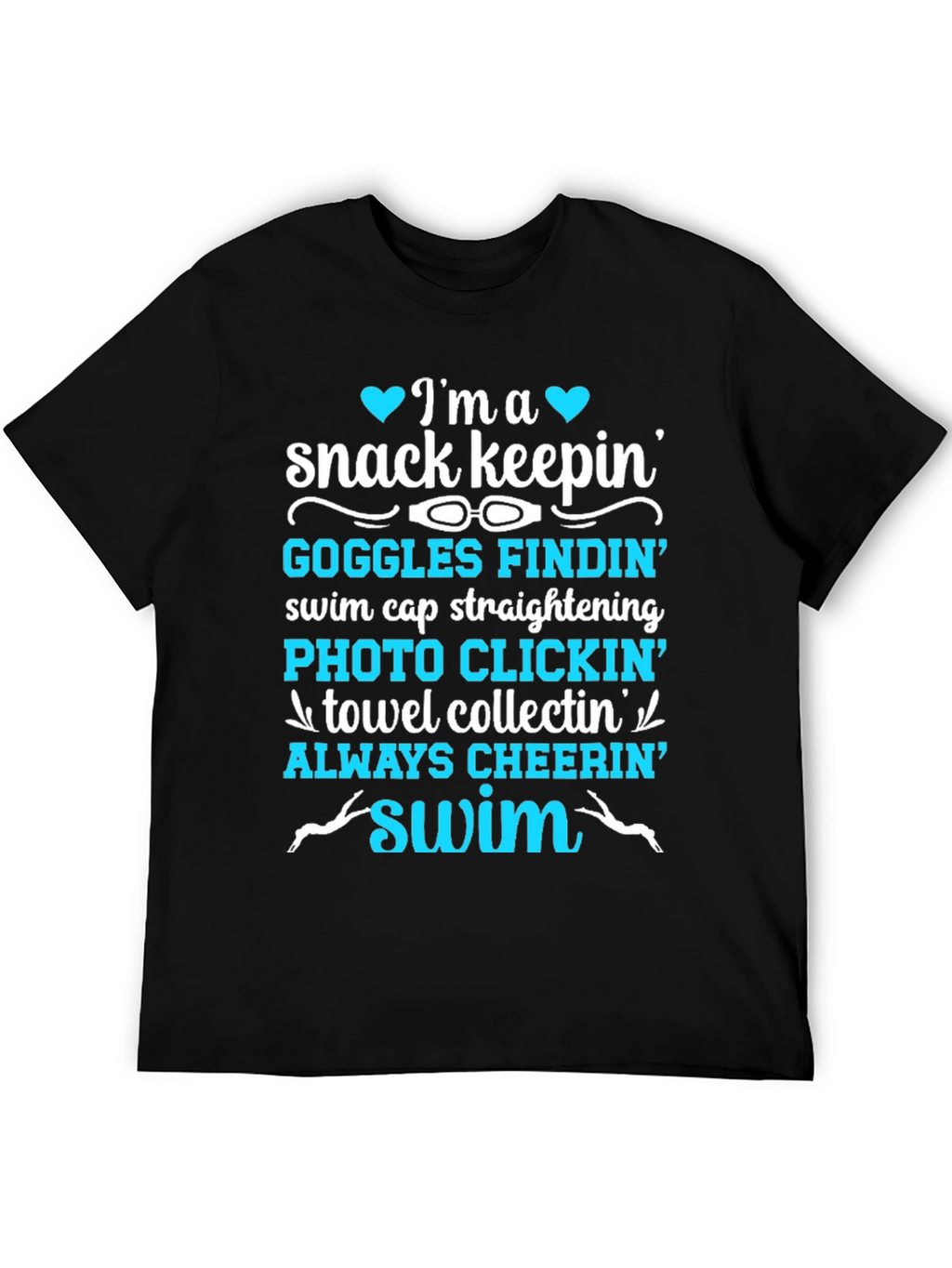 Swim Parent T-Shirt: Snack Keepin & Cheer Leader!