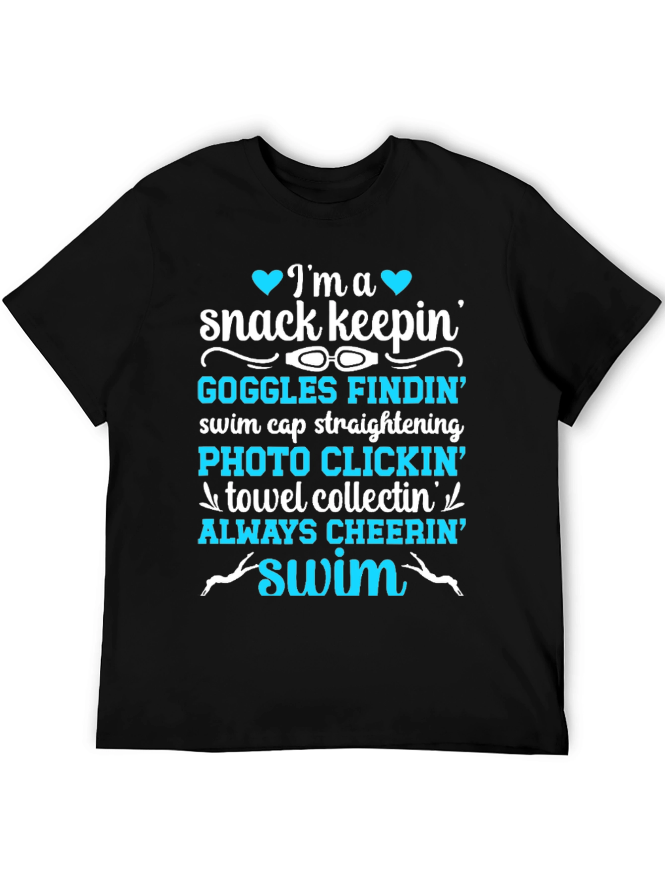 Swim Parent T-Shirt: Snack Keepin & Cheer Leader!