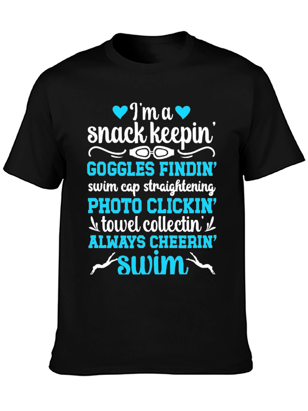 Swim Parent T-Shirt: Snack Keepin & Cheer Leader!