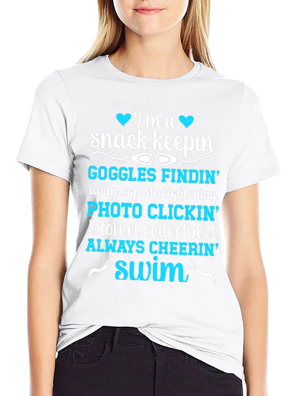 Swim Parent T-Shirt: Snack Keepin & Cheer Leader!
