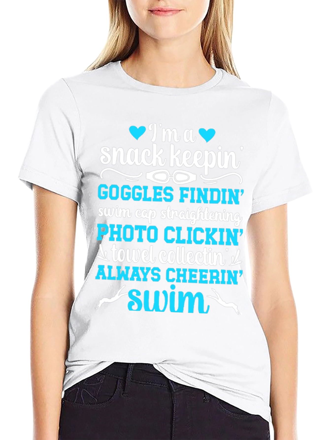 Swim Parent T-Shirt: Snack Keepin & Cheer Leader!