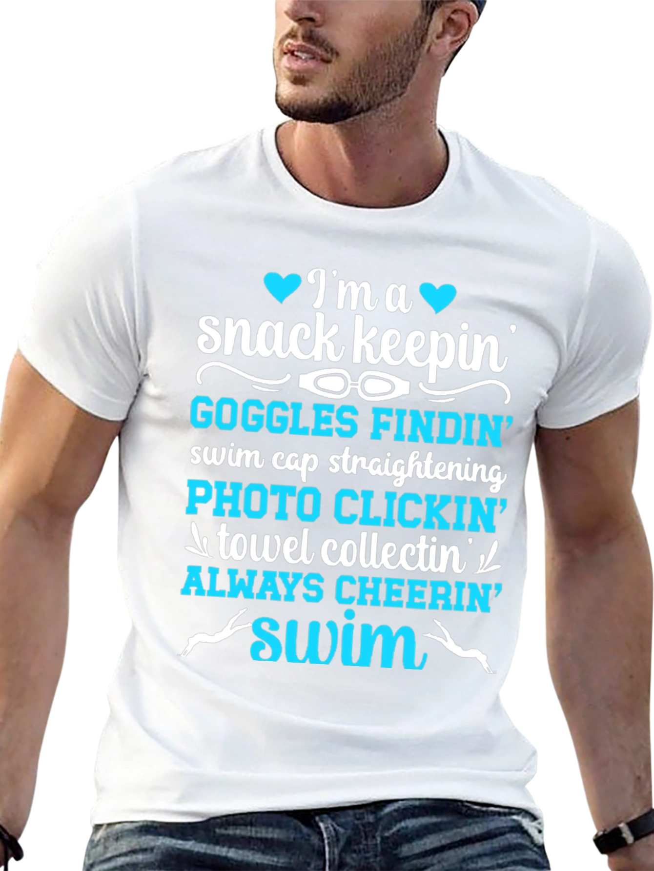 Swim Parent T-Shirt: Snack Keepin & Cheer Leader!