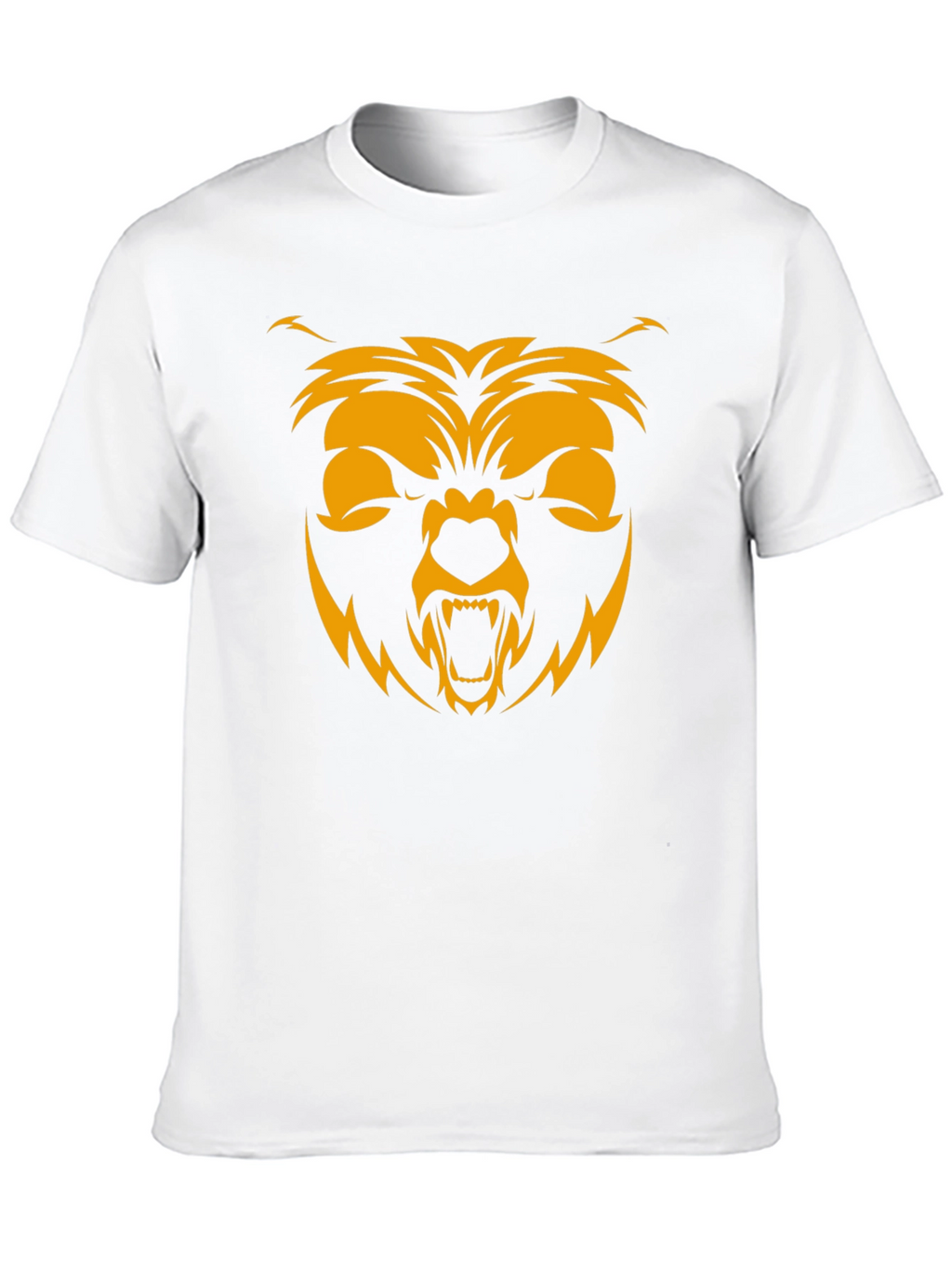 Mens Black T-Shirt with Bear Graphic