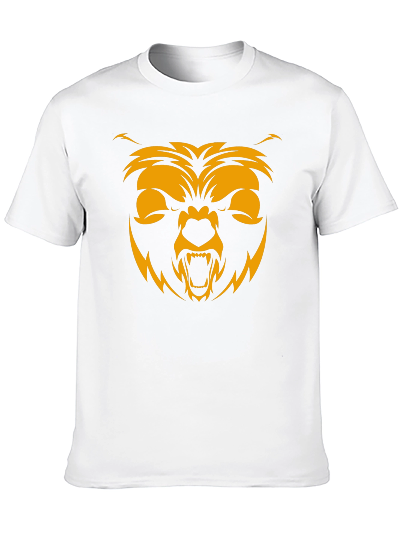 Mens Black T-Shirt with Bear Graphic