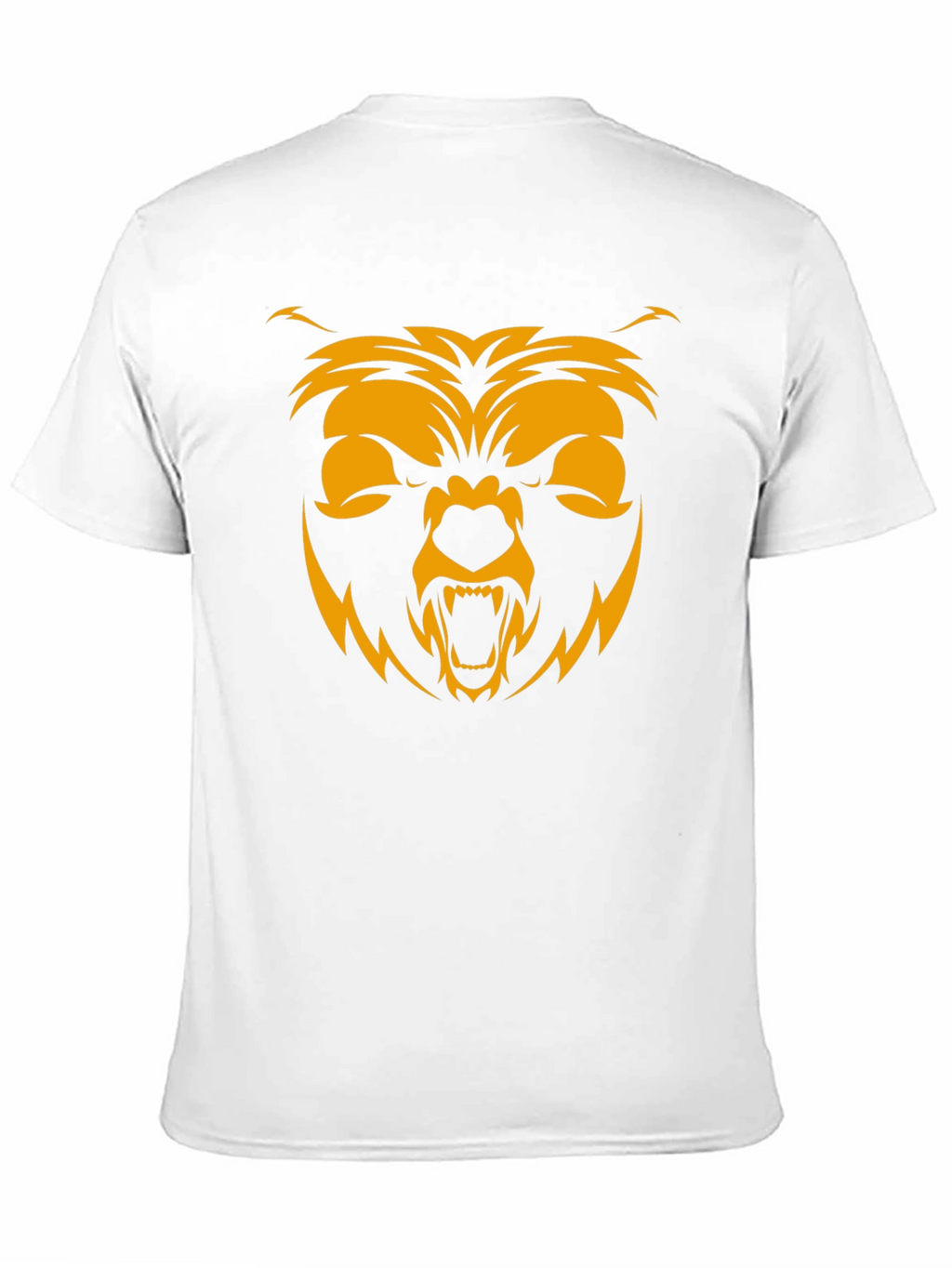 Mens Black T-Shirt with Bear Graphic