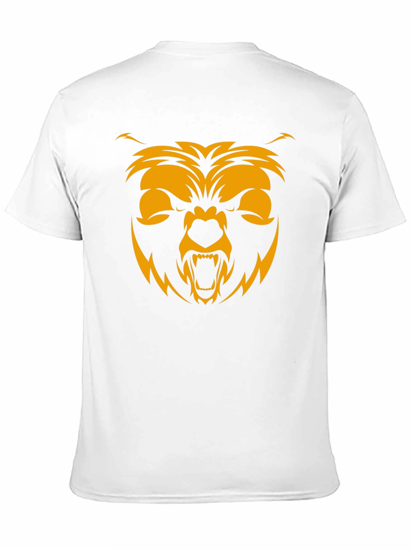 Mens Black T-Shirt with Bear Graphic