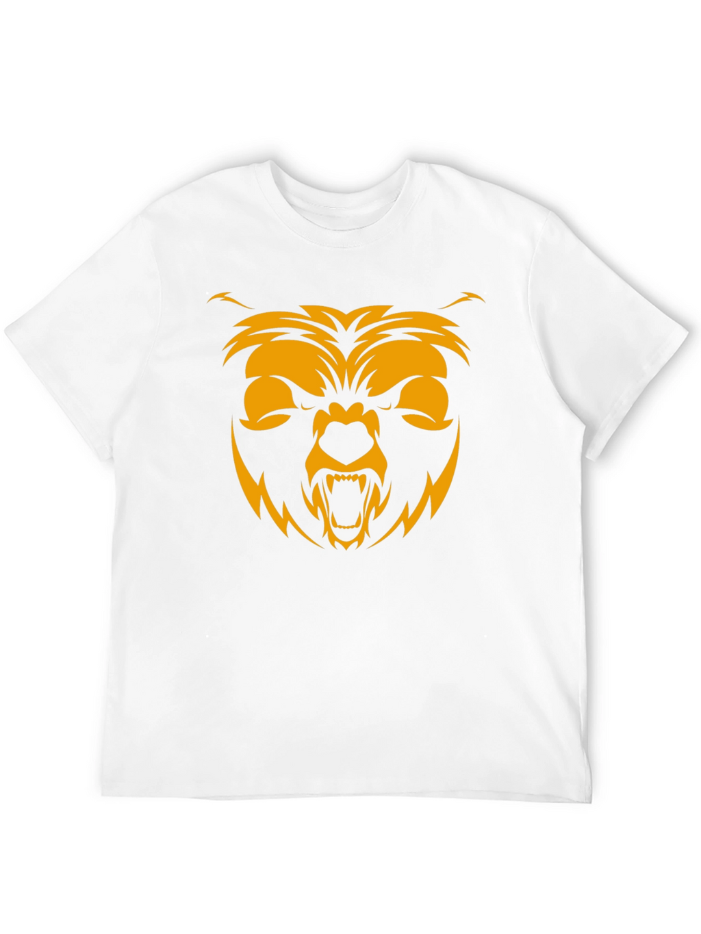 Mens Black T-Shirt with Bear Graphic