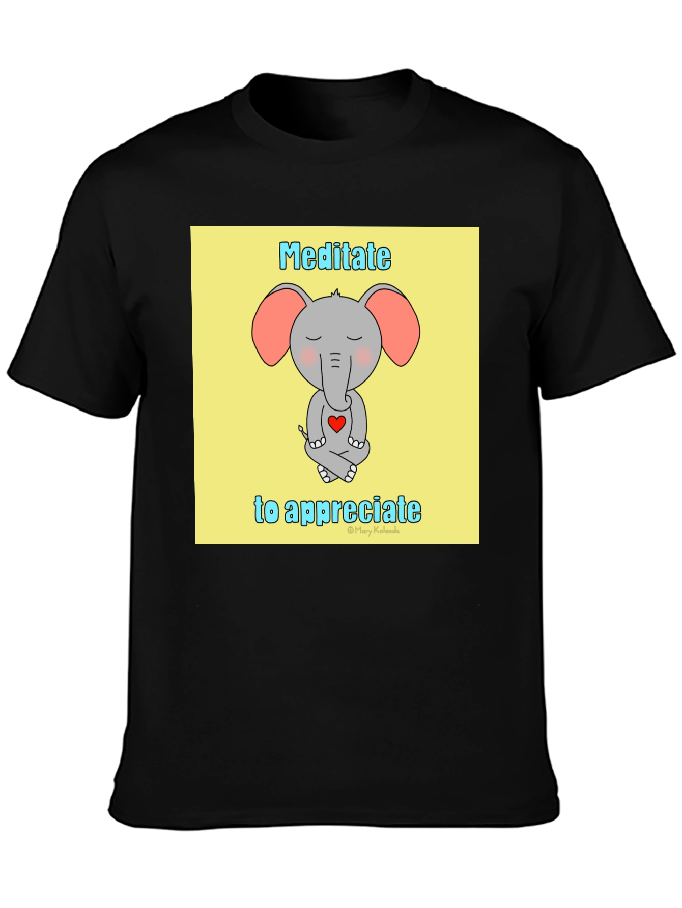 Meditate to Appreciate Elephant T-Shirt