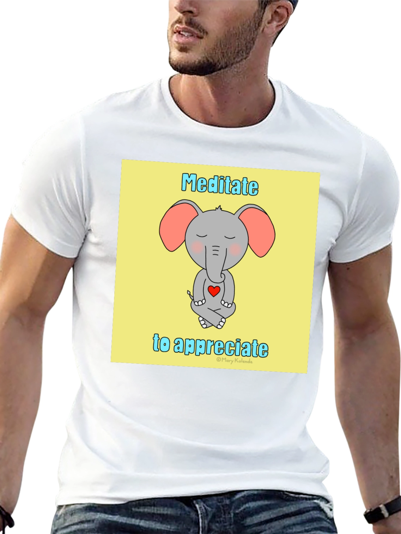 Meditate to Appreciate Elephant T-Shirt