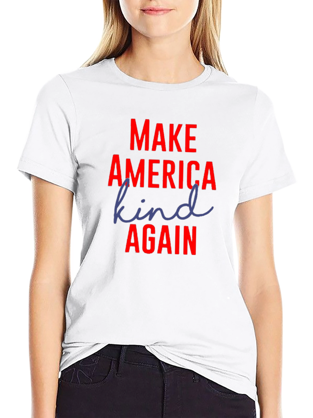 Make America Kind Again Black T-Shirt