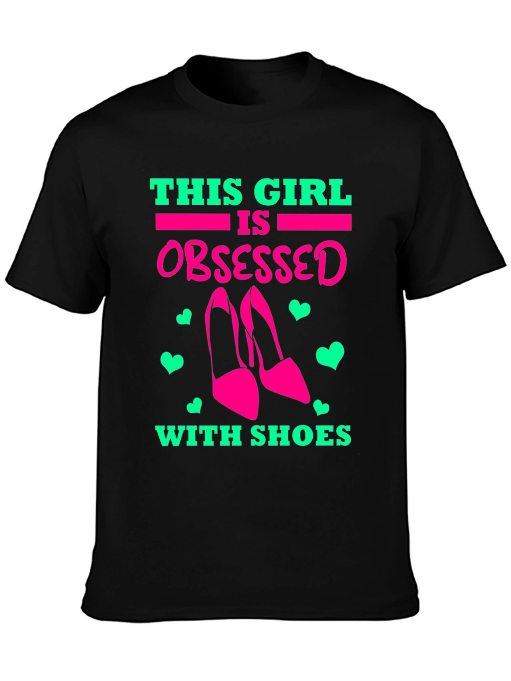 Obsessed with Shoes Graphic Tee - Black