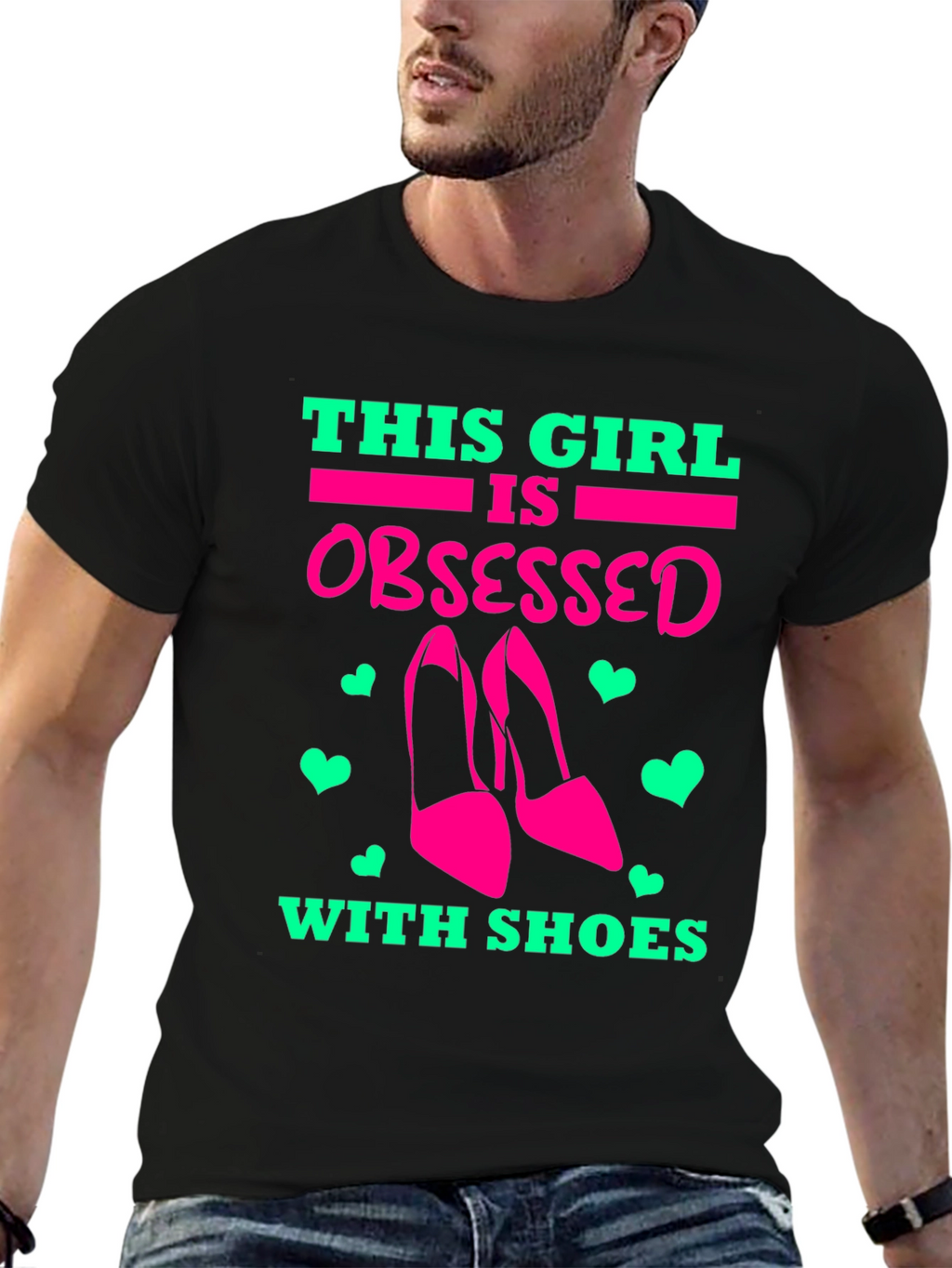 Obsessed with Shoes Graphic Tee - Black