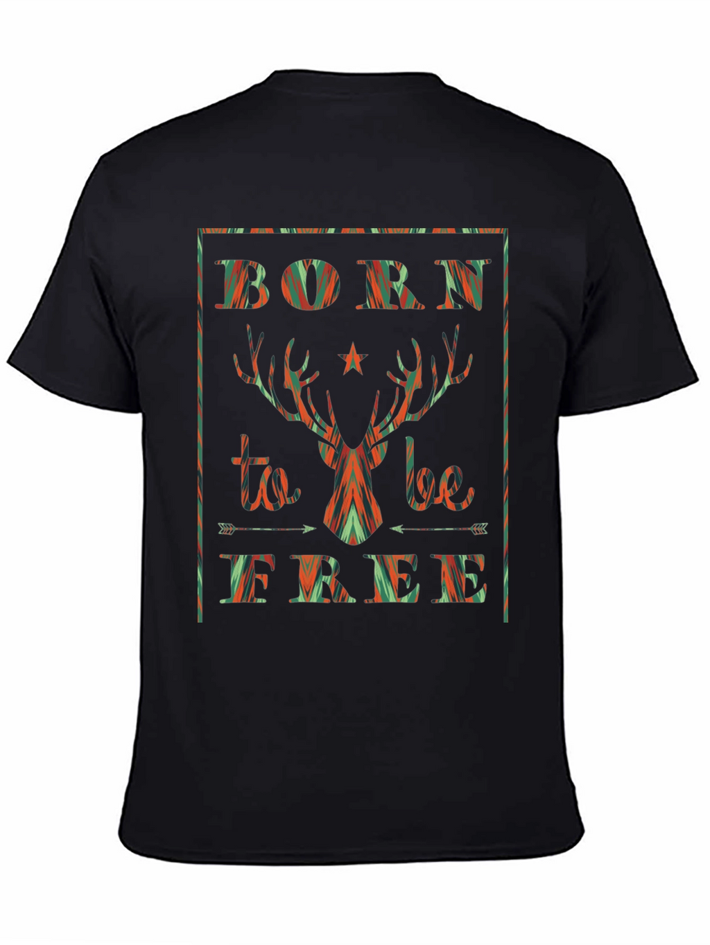 Born to Be Free Deer Graphic Tee