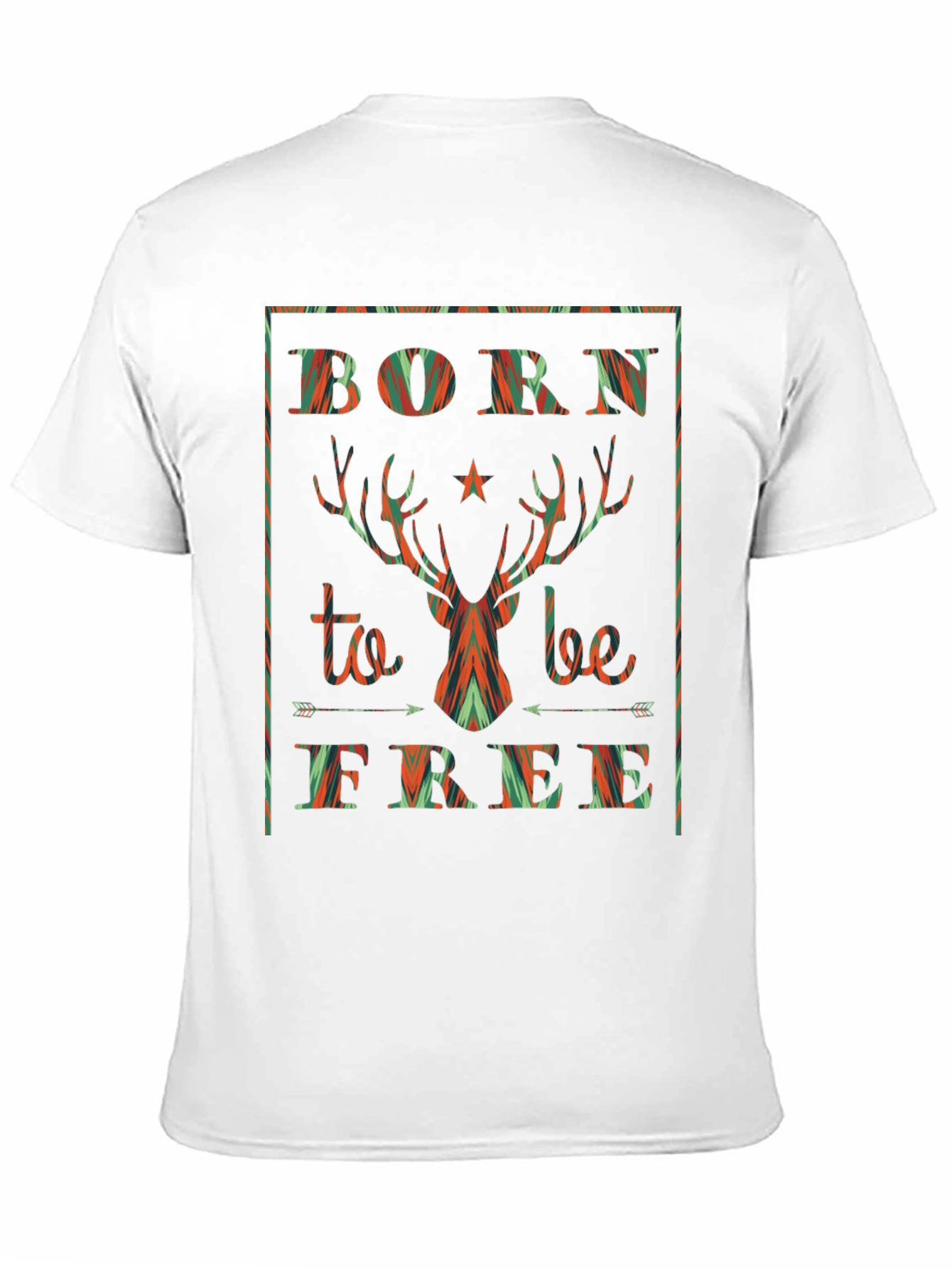 Born to Be Free Deer Graphic Tee