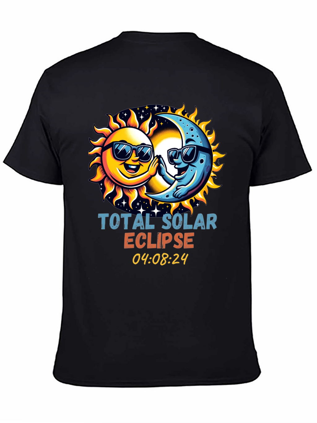 Total Solar Eclipse T-Shirt - Sun and Moon Design