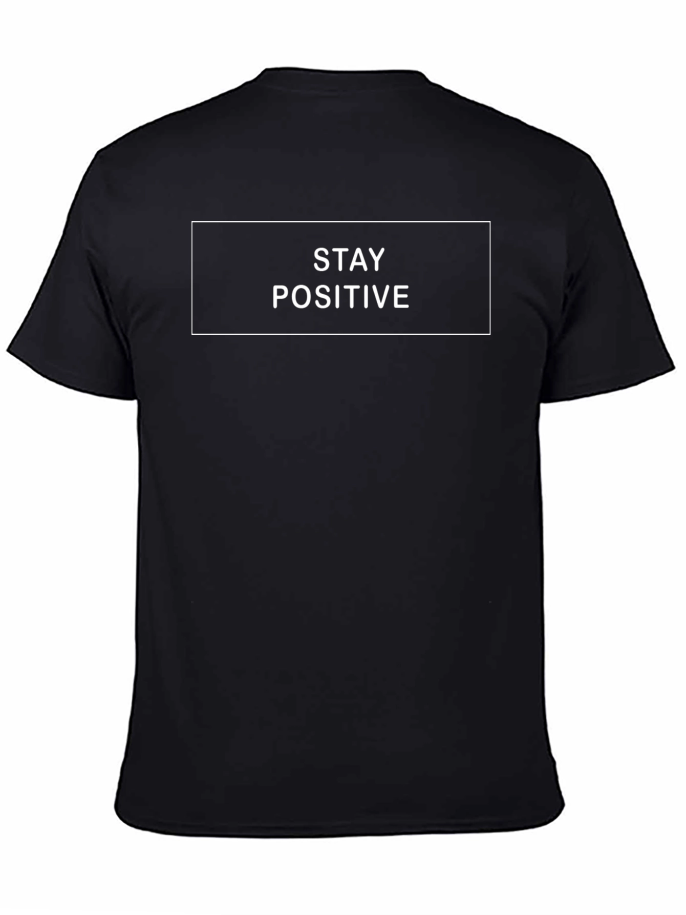 Stay Positive Graphic Tee - Mens Black T-Shirt